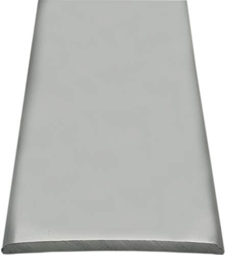 Grandismo® Prestige Stick-Down Cover Strip - 37mm Width - Tile/Wood/Laminate/Lino - Joins a Gap - Flooring Threshold Plate Trim Metal Floor Door Bar - Chrome Silver