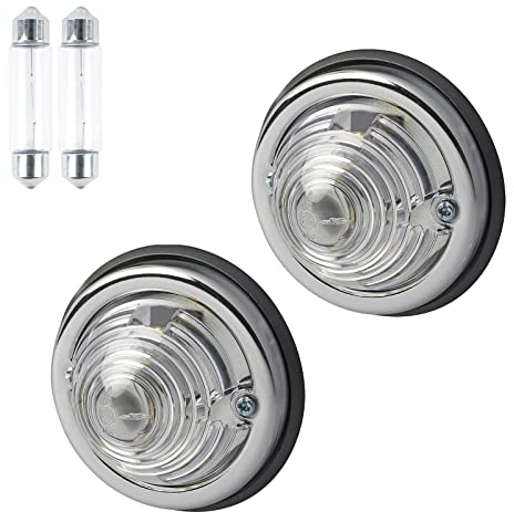 APT Positionsleuchte weiß inkl Leuchtmittel Begrenzungsleuchten Anhänger Positionslicht LKW (2)