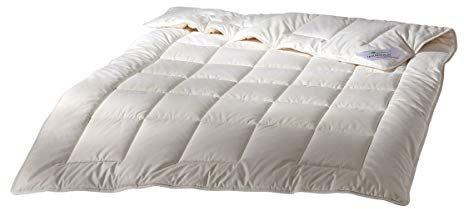 Traumschlaf Baumwolldecke KBA medium - Ganzjahresdecke aus 100% Baumwolle - atmungsaktiv & feuchtigkeitsregulierend - natürlich weich - waschbar bis 60°C - 155x220 cm