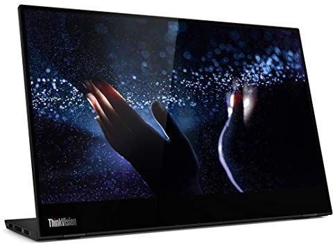 Lenovo Thinkvision M14T, 14 Inch (35.56 Cms) Fhd IPS 1920 x 1080 Pixelstouchscreen 300 Nits Monitor,Led, USB Port, 60Hz Refresh Rate, Active Pen with Battery, Tilt, Height Adjust Stand (Raven Black)