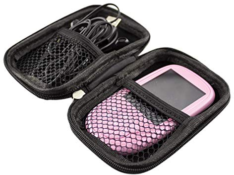 caseroxx protective transport case for MP3 / MP4 players like Victure, AGPTEK, Soulcker, SVMUU etc. in purple