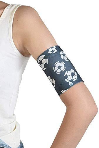 Dia-Band BARN, manschett för Freestyle Libre, Medtronic, Dexcom eller Omnipod blodsockermätare - Återanvändbart huvudband för diabetiker (J.XL (21-23 cm))