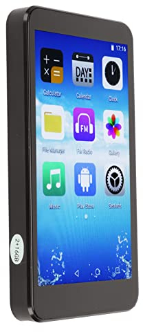 WLAN MP3 Player mit Bluetooth, 3,8 Zoll IPS Touchscreen MP3 MP4 Player mit Lautsprecher, Sprachsteuerung, HiFi Sound, Ai Smart Digital Music Player mit Rekorder, Uhr, Browser (64GB)