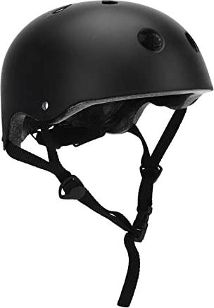 Skateboard Casco da Bici Casco Scooter Nero Per Skate (L)