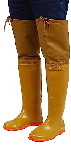 Watstiefel Landwirtschaftliche wasserdichte Watstiefel aus PVC, bequeme, rutschfeste und verschleißfeste Watstiefel mit Rindsrippensohle for Herren und Damen (Color : A3, Size : 42)