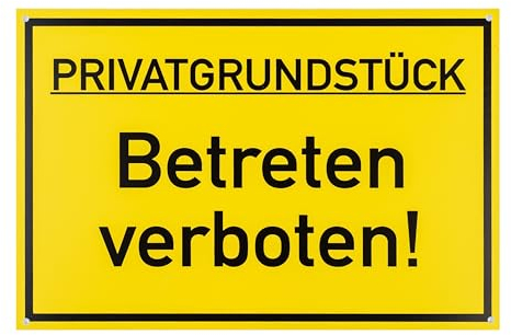 Cartello PROPRIETA' PRIVATA - Vietato l'accesso!, 1 pz, 30 x 20 cm, spessore 2,7 mm, cartello in PVC con fori, cartello di avvertimento Vietato l'accesso alle persone non autorizzate.