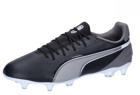 Puma King Match Mxsg, Soccer Shoe Unisex - Adulto, Puma Black Puma White Cool Dark Gray, 42.5 EU