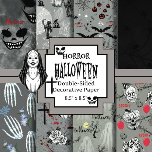 Horror Halloween: Spooky Decorative Paper for Paper Projects