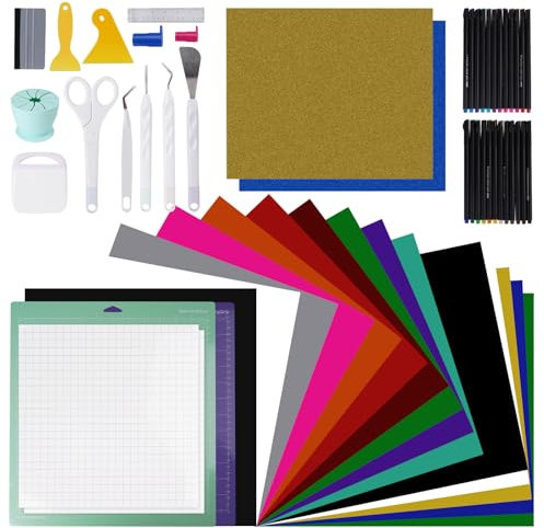 Das ultimative All-in-One-Zubehör-Set für Cricut's Makers Machine und alle Explore Air; wunderbares Werkzeug-Set als Geschenk für Anfänger, Profis und erfahrene Bastler