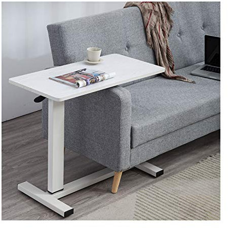 SFNIOKFG Überbetttisch mit Rollen, der Sofa-Überbetttisch, tragbarer Überbett-/Stuhltisch, Bett-/Sofa-Seiten-/Snacktisch, Klassenzimmer-Training (Eiche)