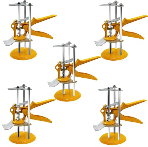 Sollevatore Di Piastrelle,5 PCS Sollevatori Per Attrezzi Manuali,Regolabile Labor Saving Arm Tool,Sollevatore con regolazione dell'altezza,per risparmiare lavoro,per sollevare e fissare piastrelle