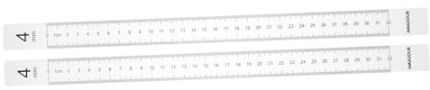 Amosfun Biscuit Balance Ruler Dough Leveling Tool Graduated Scale for Baking Cookies Measuring Thickness for Snack Baking