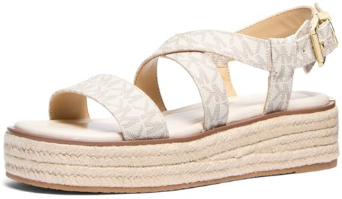 Michael Kors dam Lynn Espadrille sandal, Vanilj, 38 EU