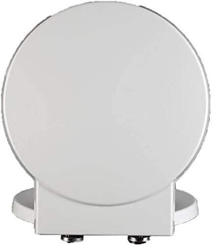 Tapa wc, Asiento para inodoro, Asiento de inodoro Tapa de asiento de inodoro circular grande con forma redonda Espesar Ambiental PP Resina de urea-formaldehído antibacteriana Tapa de inodoro universal