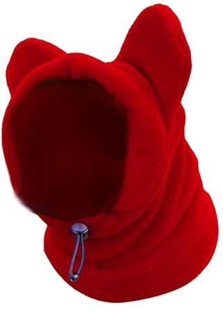 Dopsyesn Chapeau pour Chien d'hiver,Capuche pour Animaux avec Protège-Oreilles,Bonnet Chaud Respirant pour Temps Froid Camping Randonnée Festival | Accessoire de Déguisement