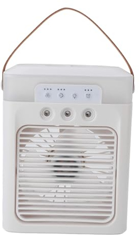 Zerodis Enfriadores con 3 Boquillas Ventilador Personal Portátil Recargable por USB con Tanques de Agua de 400 Ml Función de Aromaterapia para Escritorio Al Aire Libre y Uso en Viajes Enfriamiento