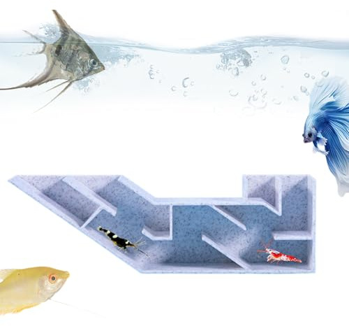 tunnel per pesci per acquari – labirinto sotterraneo di gamberetti con due ingressi, decorazione per serbatoio, habitat sicuro per pesci d'acqua dolce | Granchio Kuhli Loach Betta Co