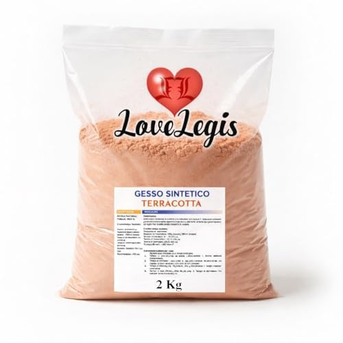 Gesso Sintetico Terracotta 2Kg Ultra Resistente Atossico Colabile Extraduro Alta Definizione per Stampi Scultura Modellismo Fai da Te Decorazioni Artistiche Indurimento Rapido