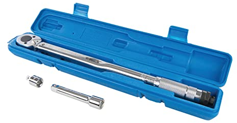 Silverline Torque Wrench – 28-210 Nm Range, 1/2 Drive Precision Tool for Automotive & Mechanical Use (633567)