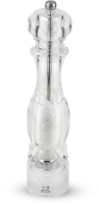 PEUGEOT - Salzmühle Nancy 30 cm -Stahlmahlwerk - Klassische Mahlgradeinstellung - Acryl Transparent