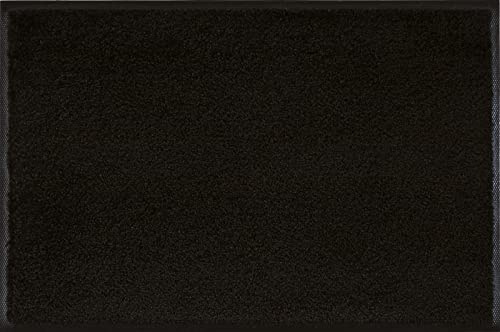 Wash+Dry Fußmatte Raven Black 50x75cm, innen und außen, waschbar, schwarz