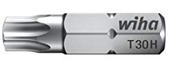 Wiha Bit Standard 25 mm TORX® Tamper Resistant (mit Bohrung) 1/4 (01730) T25H