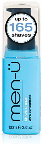 men-ü High-performance Shave Cream, For men With Long Lasting/Ultra-Concentrate Formula with Tea Tree Oil/Lubricants & Moisturisers, 100 millilitres