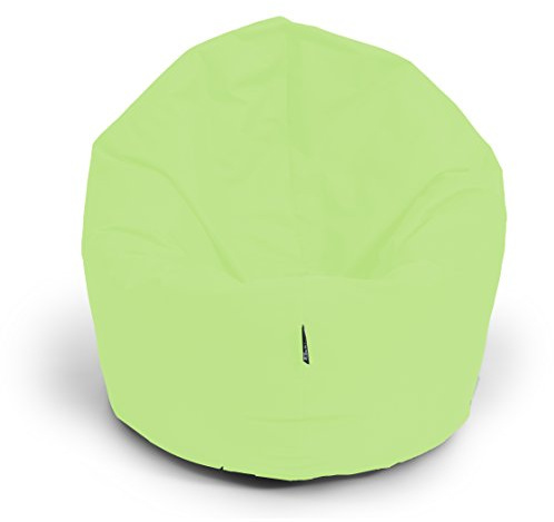 BuBiBag Sitzsack 2-in-1 Funktionen mit Füllung Pastellfarben Sitzkissen Bodenkissen Kissen Sessel BeanBag (100cm, Lime)