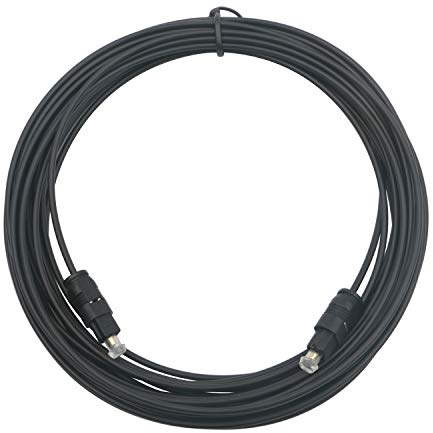 Pxyelec 10 M Black Digital Fiber Optical Audio SPDIF TosLink Cable