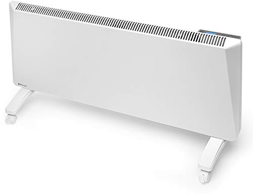 Radialight Sirio Radiatore Elettrico a Convezione Naturale Portatile Basso Consumo Controllo Digitale dei Consumi e della Temperatura Programmabile Protezione Umidità IP24 (2000W)