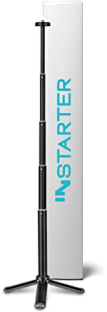 Instarter Tischstativ mit Teleskoparm für Kameras, Smartphones & Leuchten I Mini Stativ belastbar bis 1kg I auch als Selfiestick nutzbar I Kamerastativ mit 1/4“ Schraube I Videocalls, TikTok UVM.