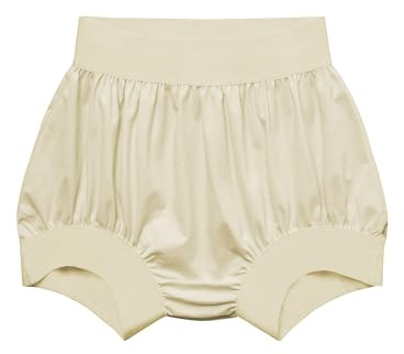 EEOST Adult Plastic Pants Diaper Cover Rubber Underwear for Incontinence Leak Proof Noiseless Waterproof Durable (Beige, S)