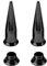 1 Paar Schwarz 7 mm Taper Plugs Tunnel Ohrringe Ohrstöpsel Septum Piercing Ohrplugs Körperschmuck Ohr Dehnstäbe Expander Innengewinde Fleischtunnel Titanstahl Edelstahl Frauen Herren