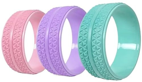 Home Open Back Fitness Yoga-Rad Tragbares Pilates-Yoga-Rad Multifunktionales Yoga-Trainingsgerät Tragbares Yoga-Rad for Anfänger for Dehnen von Gymnastik Verbessern Sie Flexibilität und Gleichgewicht(