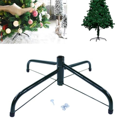 Soporte para árbol de Navidad, base de metal para árbol de Navidad de 30 cm, soporte para árbol de Navidad artificial, accesorios para decoraciones de Navidad