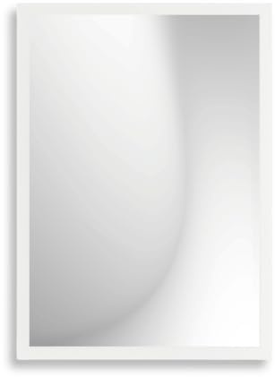 Infantasie Claudia Wandspiegel mit Rahmen nach Maß 40x60 cm, Weiss Matt | Echtglas, MDF-Profilleiste 30 mm foliert, HDF-Rückwand, Aufhängung horizontal/vertikal, handgefertigt, für Flur & Garderobe