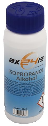 Axis Line ISO Special Cleaner, 100 ml, Against Sticky Plastic Surfaces & 3D Printer Platform Cleaner Isopropanol