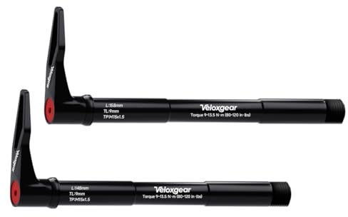 Veloxgear 15 mm Naben-Schnellspannachse mit Griff für Rockshox-Federung, hohles, leichtes Aluminiumlegierungsmaterial, M15-Gewindedurchmesser x 1,5 mm Gewindesteigung, Spezifikationen: 15 mm x 110 mm