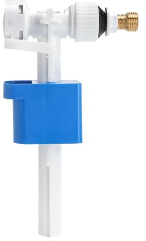 TMZELOA Spülkasten Füllventil Universal G3/8 & G1/2 Messing Anschluss, Einstellbare Wassermenge Geräuschlos & Wassersparend Anti-Kalk POM Material für WC Spülkasten Ersatzteile