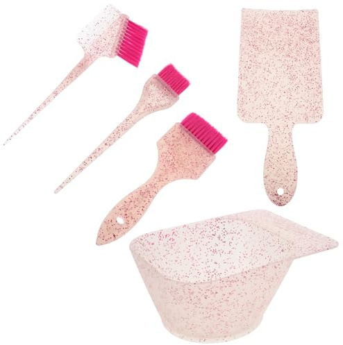 SOIMISS Kit per Colorazione Capelli Professionale con Ciotola Ergonomica e Pennello per Applicazione Uniforme Lavabile per Uso Domestico e Salone Strumenti Leggeri e Facili da Usare per
