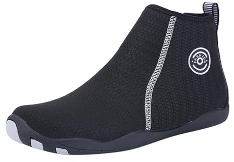 Lätta vattenskor för män andningsbara snabbtorkande vattenstrumpor för strand simning snorkling surfing yoga atletisk barfota vattentränare, Svart, 38 EU
