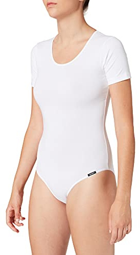 Skiny Damen Skiny Damen Kurzarm Cotton Bodies Formender Body, Weiß, 40 EU