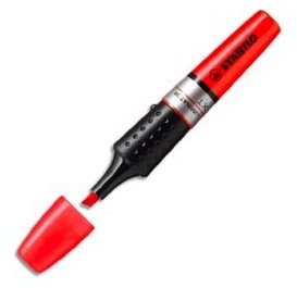 Stabilo Luminator Textmarker, abgeschrägte Spitze, Rot, 5 Stück