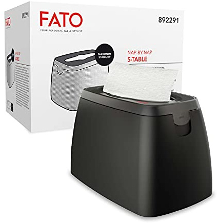 Fato S-Table Serviettenspender S-Table für interkalierte Servietten 16x24 - Nap-by-Nap System - Tisch- oder Thekenbenutzung - ABS - Farbe Schwarz