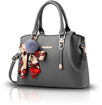 Nicole&Doris Women Handbag Crossbody Working Totes Satchel Shoulder Bag for Women Ornament Bowknot Soft PU