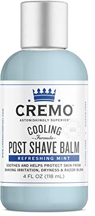 CREMO - Cooling Post Shave Balm For Men | Refreshing Mint Formula | 118ml