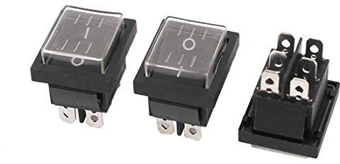 Aexit 3 Pcs 6pin DPDT ON/OFF Interrupteur à bascule étanche AC 250V / 16A 125V / 20A WH812935F670701D