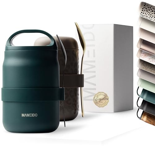MAMEIDO Recipiente térmico para alimentos 800 ml (Ocean Bloom)