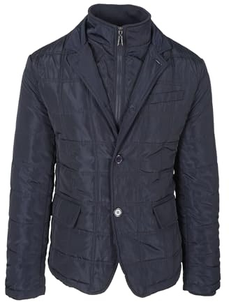 Giubbotto Elegante Uomo Invernale Giacca Trapuntata Slim Fit con Pettorina