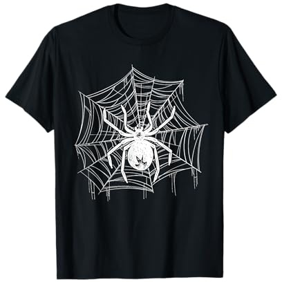 Spinne Geschenk Kinder Damen Spinnennetz Terrarium T-Shirt
